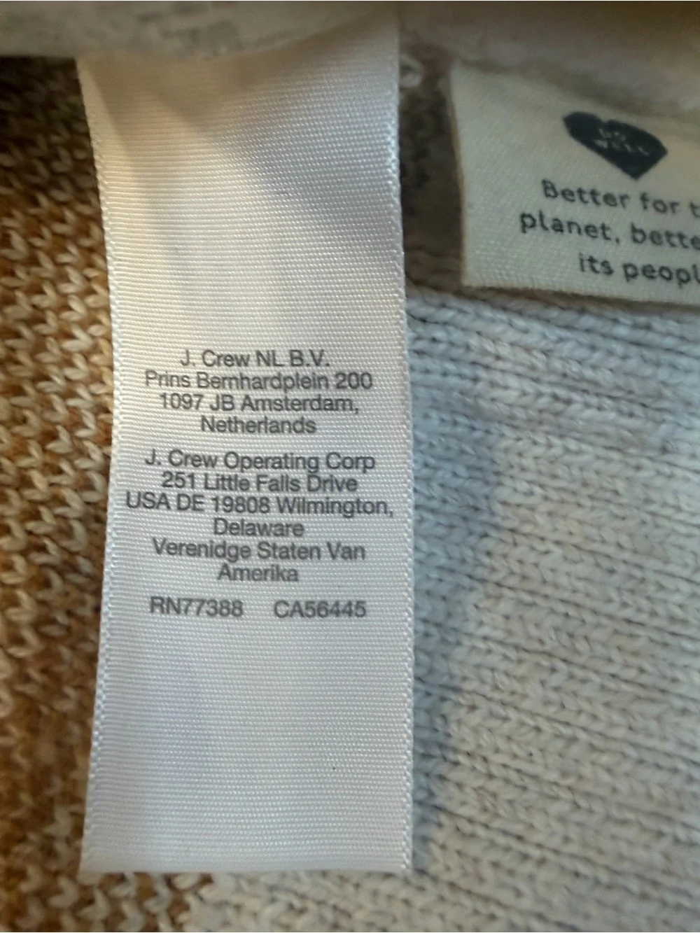 Madewell Cream and Camel Windowpane Turtleneck Sweater